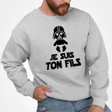 Sweat Adulte Je suis ton fils Gris