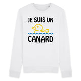 Sweat Adulte Je suis un canard 