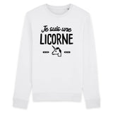 Sweat Adulte Je suis une licorne 