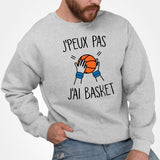 Sweat Adulte J'peux pas j'ai basket Gris