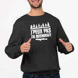 Sweat Adulte J'peux pas j'ai bushcraft Noir