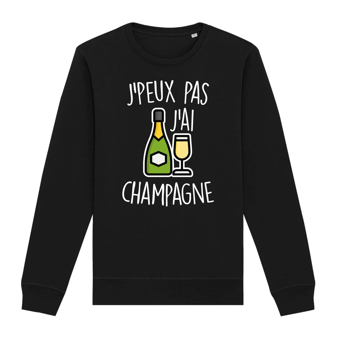 Sweat Adulte J'peux pas j'ai champagne 