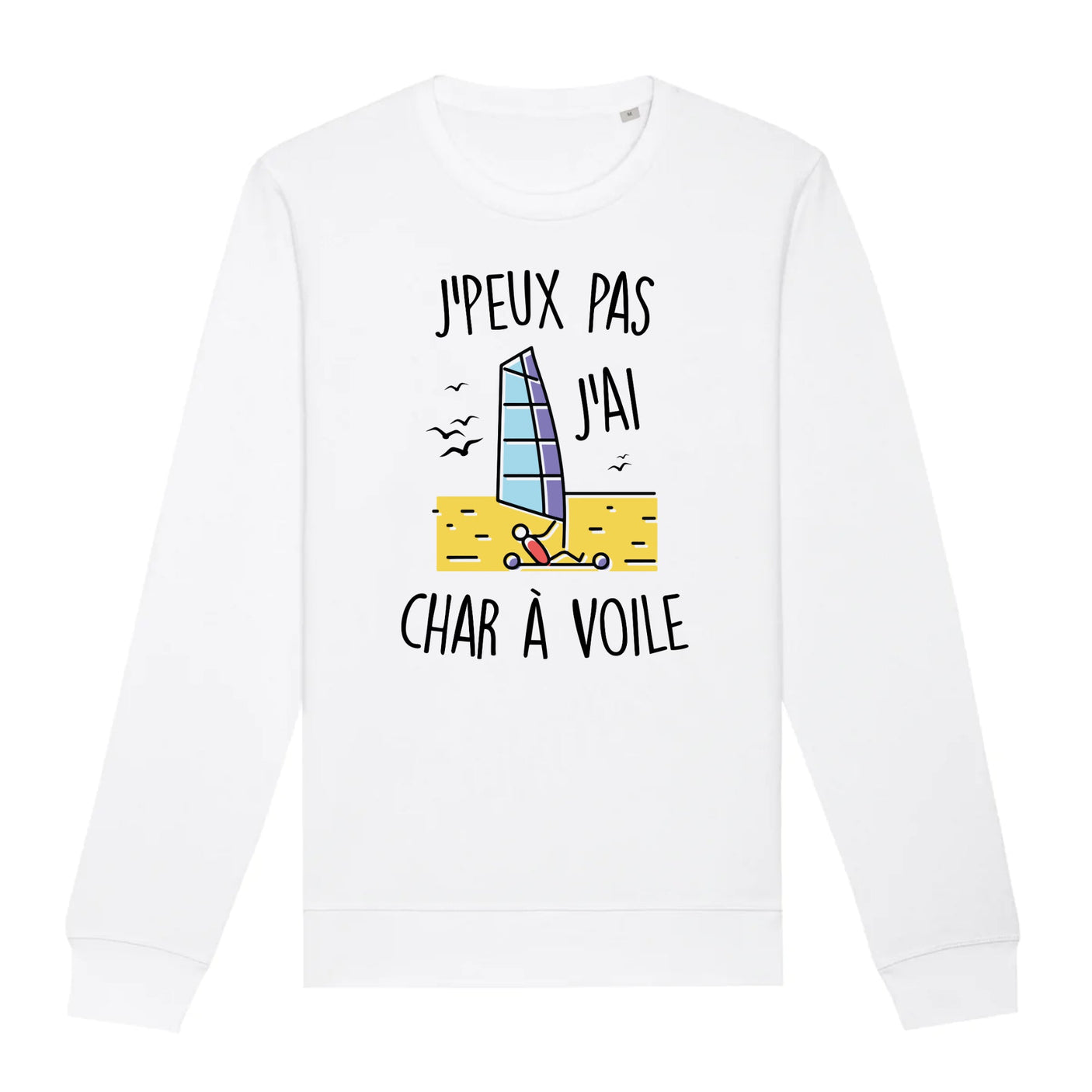 Sweat Adulte J'peux pas j'ai char à voile 