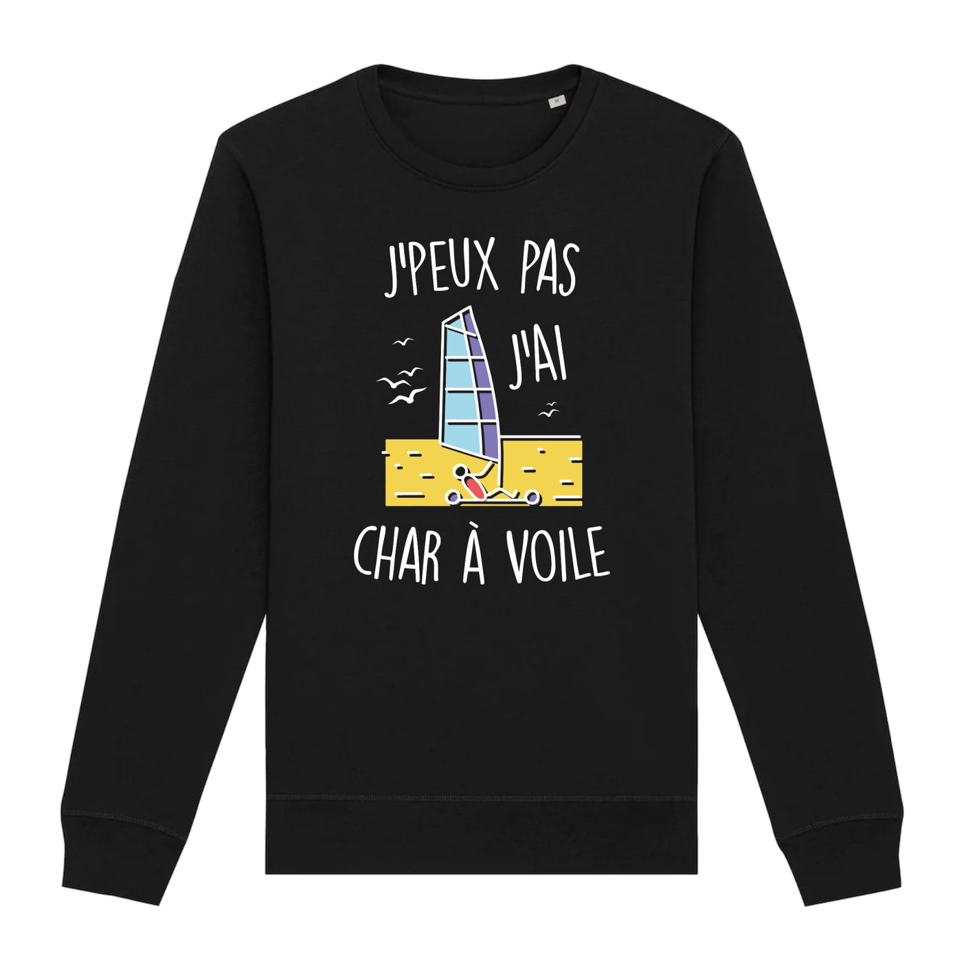 Sweat Adulte J'peux pas j'ai char à voile 