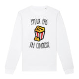 Sweat Adulte J'peux pas j'ai cinoche 