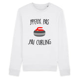 Sweat Adulte J'peux pas j'ai curling 