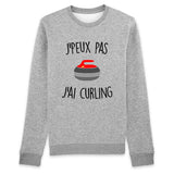 Sweat Adulte J'peux pas j'ai curling 