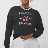 Sweat Adulte J'peux pas j'ai danse Noir