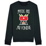 Sweat Adulte J'peux pas j'ai fondue 