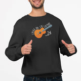 Sweat Adulte J'peux pas j'ai guitare Noir