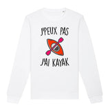 Sweat Adulte J'peux pas j'ai kayak 