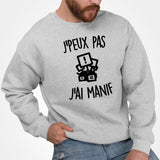 Sweat Adulte J'peux pas j'ai manif Gris