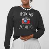 Sweat Adulte J'peux pas j'ai photo Noir