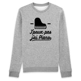 Sweat Adulte J'peux pas j'ai piano 