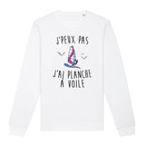 Sweat Adulte J'peux pas j'ai planche à voile 