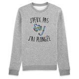 Sweat Adulte J'peux pas j'ai plongée 