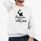 Sweat Adulte J'peux pas j'ai water-polo Blanc