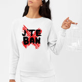 Sweat Adulte J'te ban Blanc