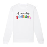 Sweat Adulte J'veux des bonbons 