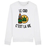 Sweat Adulte Le CBD c'est la vie 