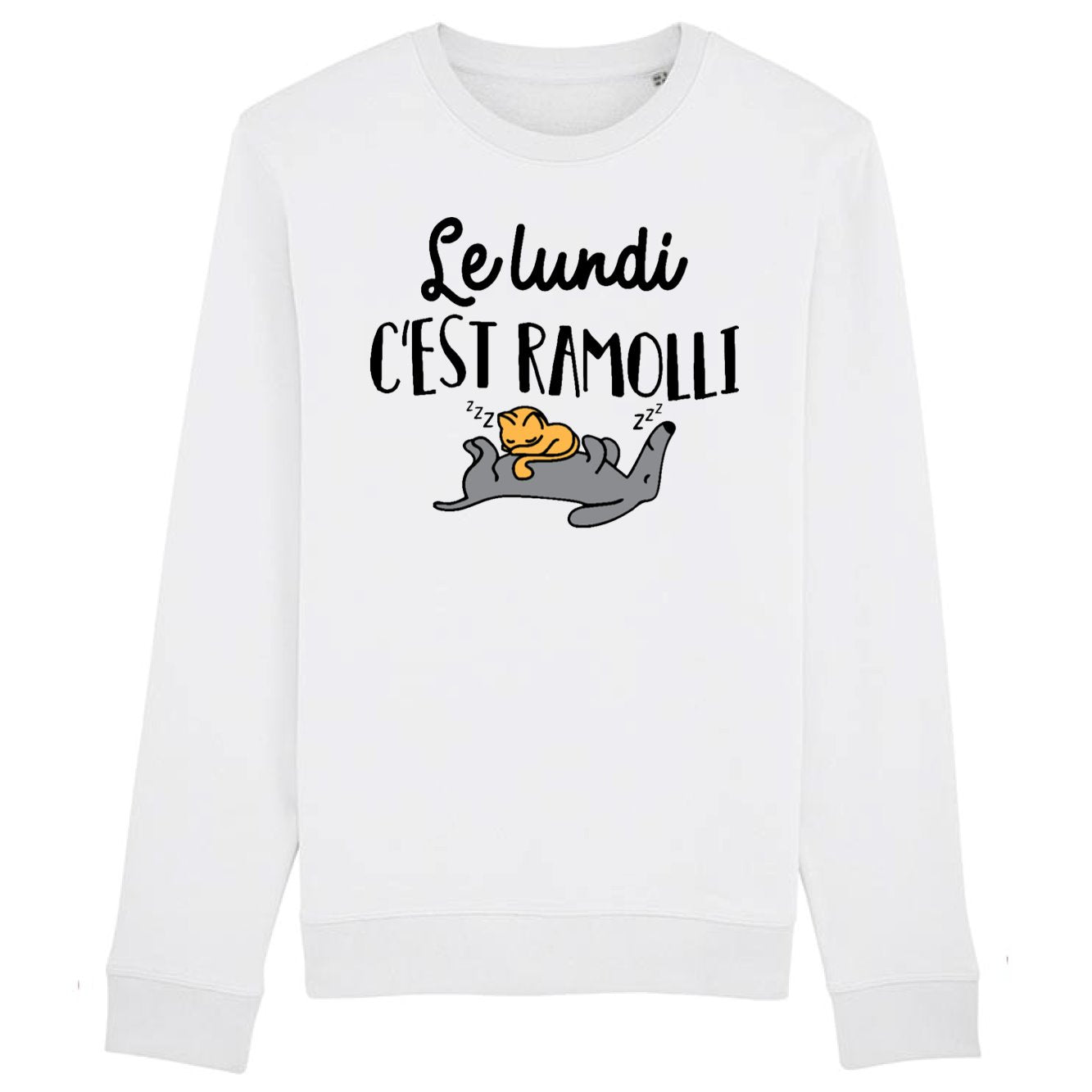 Sweat Adulte Le lundi c'est ramolli 