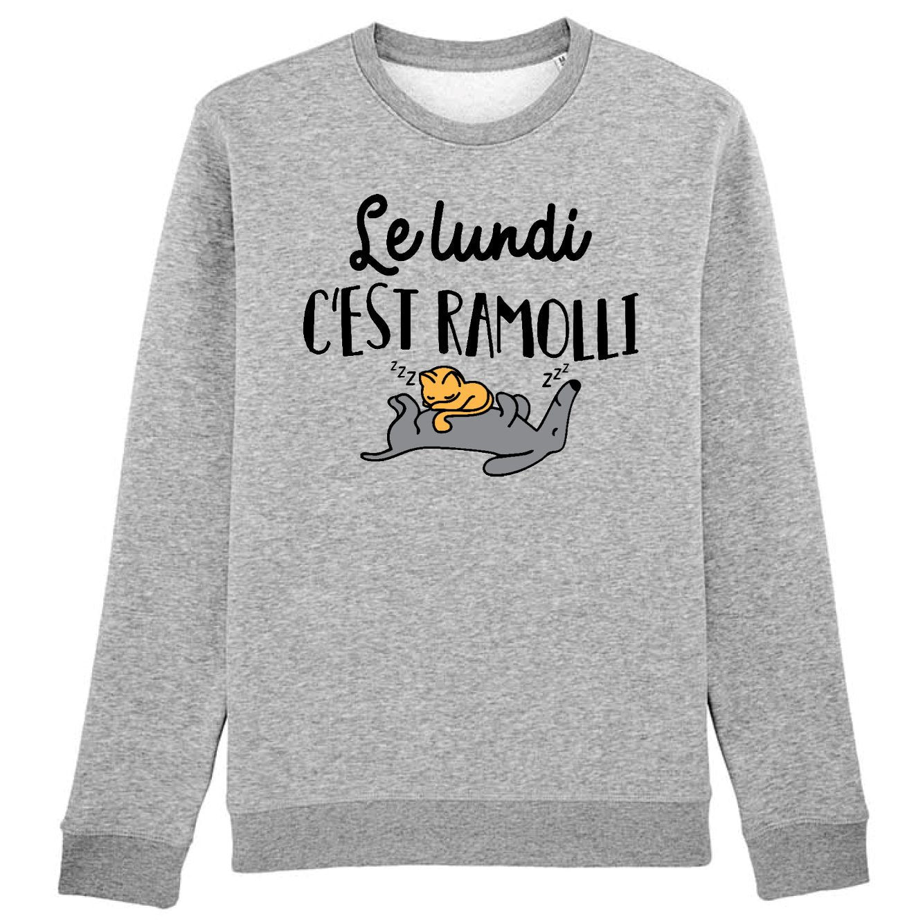 Sweat Adulte Le lundi c'est ramolli 