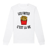 Sweat Adulte Les frites c'est la vie 