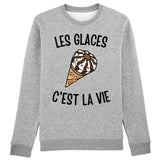 Sweat Adulte Les glaces c'est la vie 