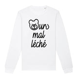 Sweat Adulte Ours mal léché 