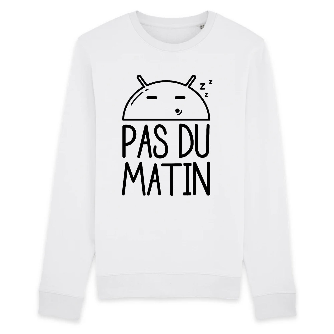 Sweat Adulte Pas du matin Blanc