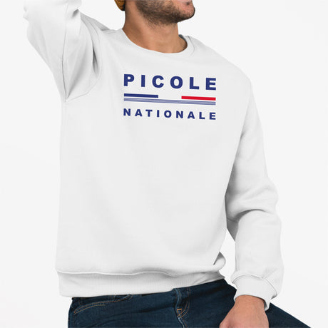 Sweat Adulte Picole Nationale Blanc