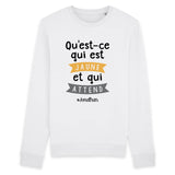 Sweat Adulte Qu'est-ce qui est jaune Jonathan 