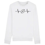 Sweat Adulte Rythme cardiaque rugby 