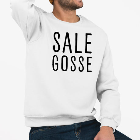 Sweat Adulte Sale gosse Blanc