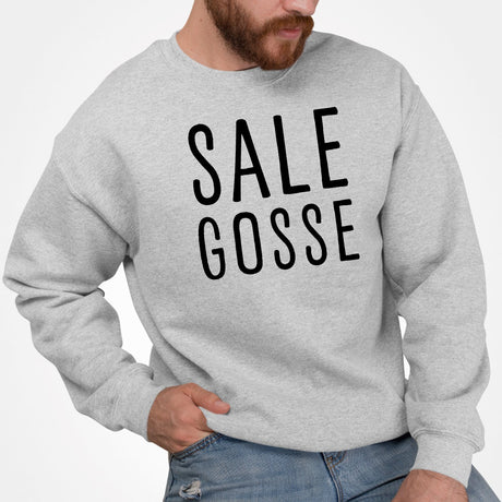 Sweat Adulte Sale gosse Gris