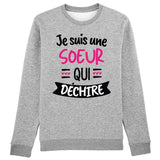 Sweat Adulte Soeur qui déchire 