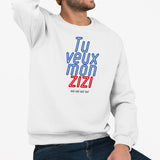 Sweat Adulte Tu veux mon zizi Blanc