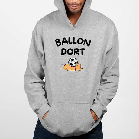 Sweat Capuche Adulte Ballon dort Gris