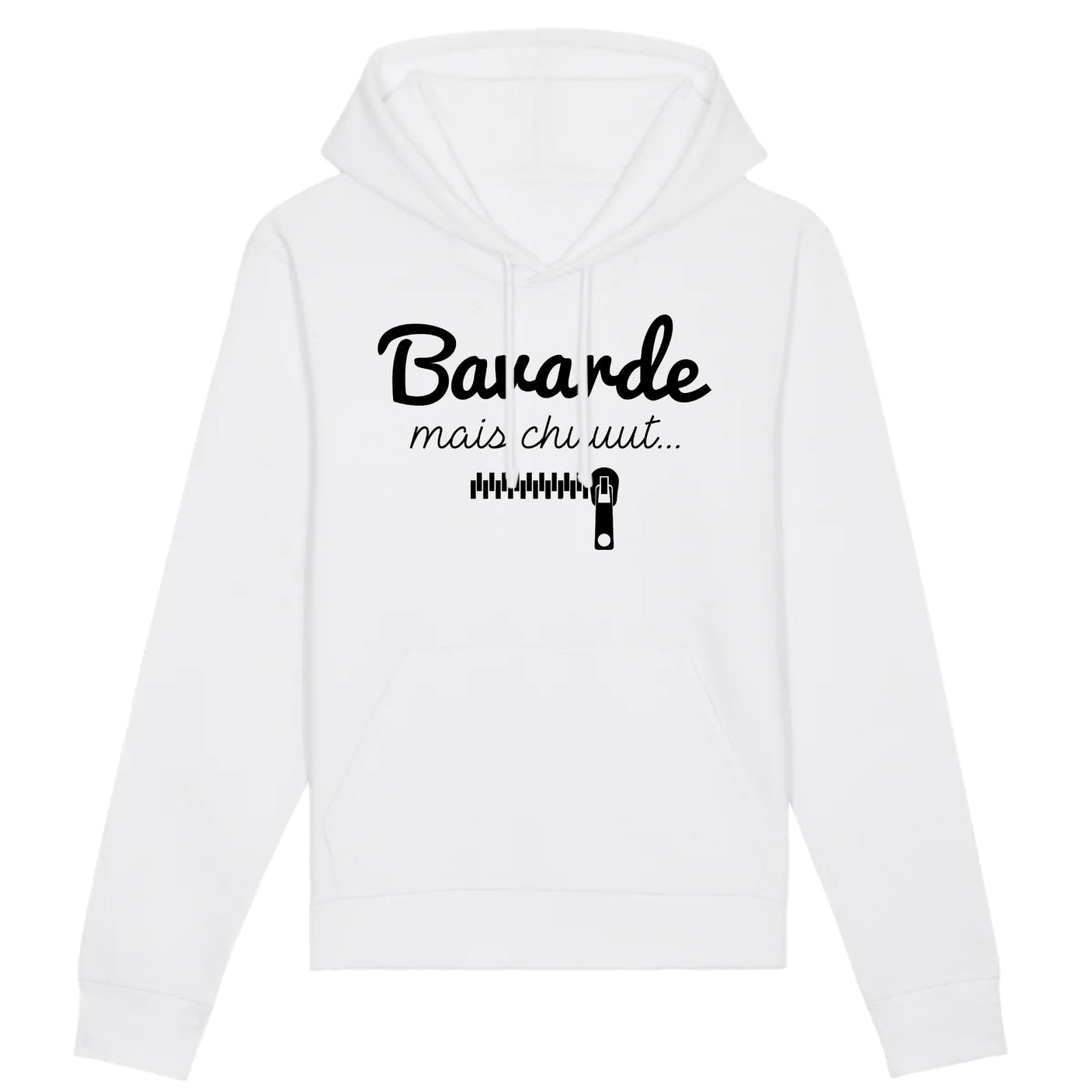 Sweat Capuche Adulte Bavarde mais chut 