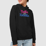 Sweat Capuche Adulte Belle et rebelle Noir