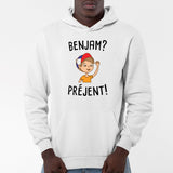 Sweat Capuche Adulte Benjam prejent Blanc