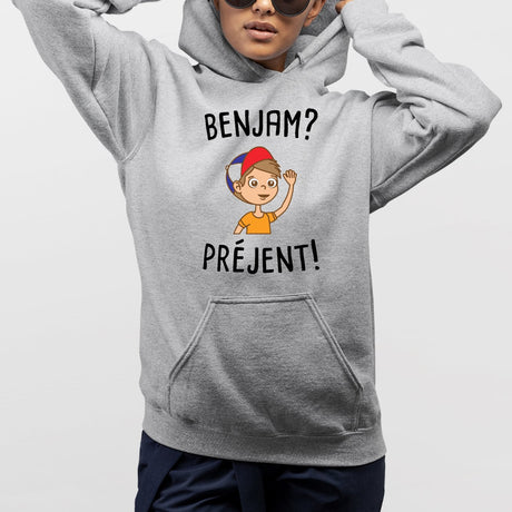 Sweat Capuche Adulte Benjam prejent Gris