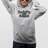 Sweat Capuche Adulte Bichette en basket Gris