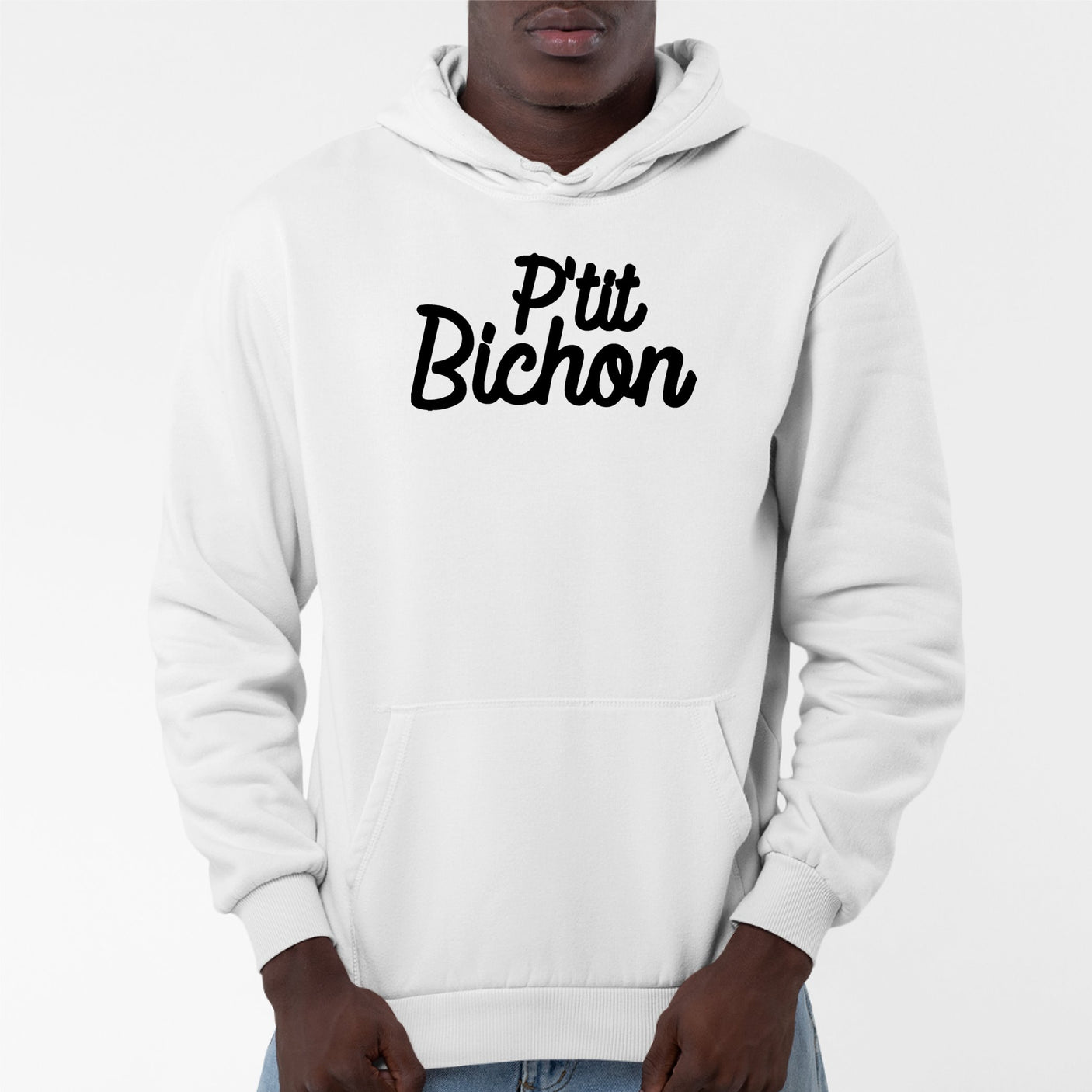 Sweat Capuche Adulte Bichon Blanc