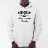 Sweat Capuche Adulte Bricoleur du dimanche Blanc