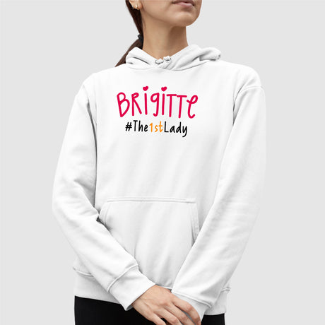 Sweat Capuche Adulte Brigitte Blanc