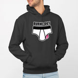 Sweat Capuche Adulte Burne out Noir