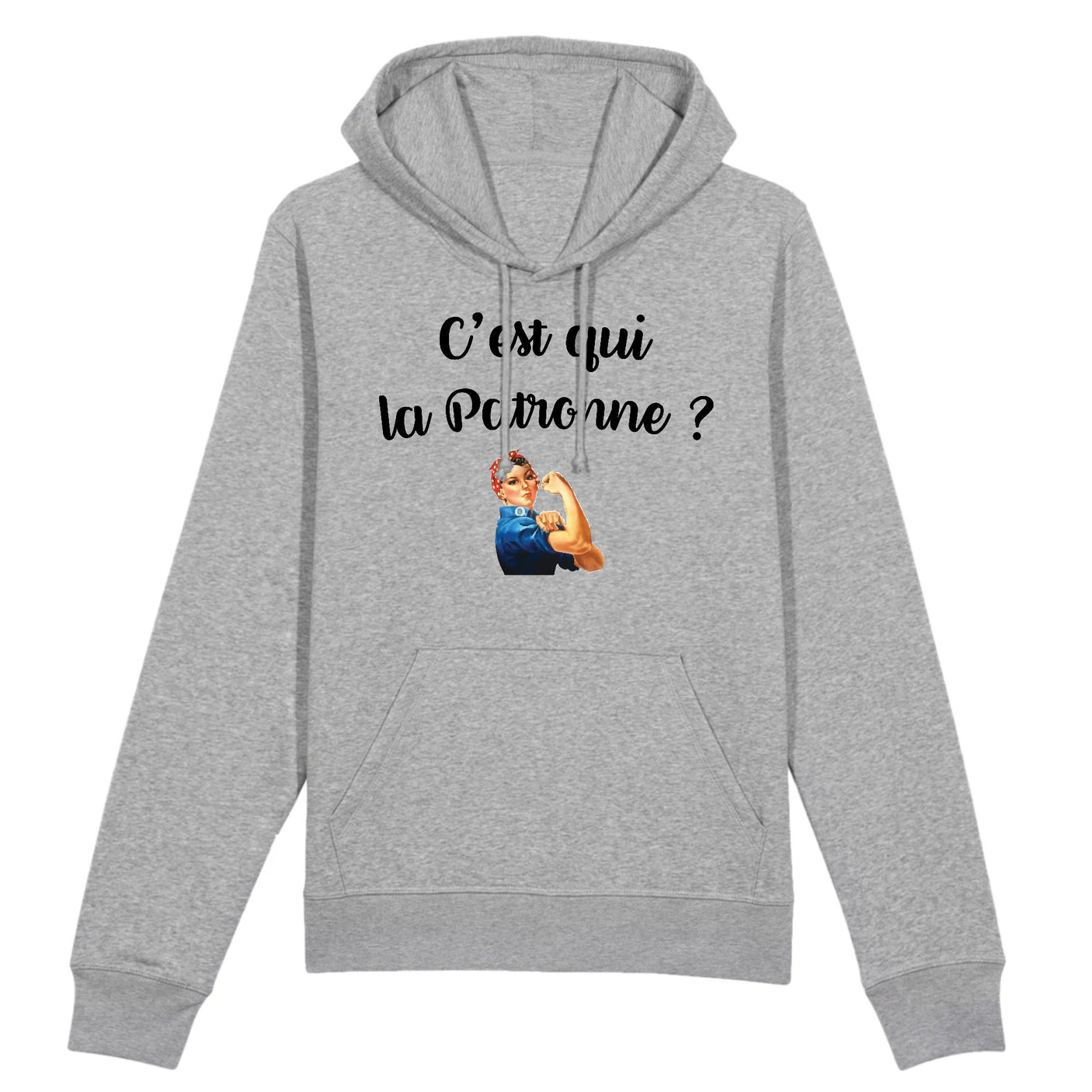 Sweat Capuche Adulte C'est qui la patronne 