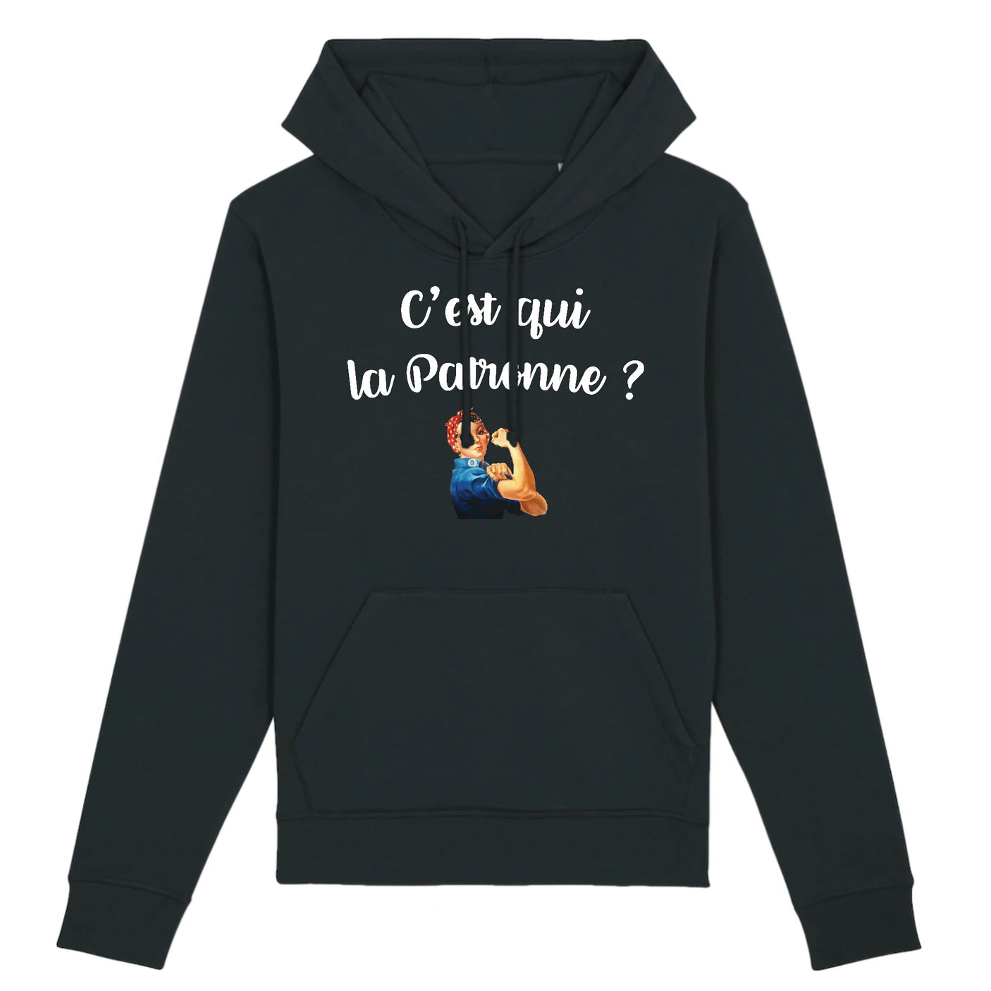 Sweat Capuche Adulte C'est qui la patronne 