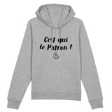 Sweat Capuche Adulte C'est qui le patron 